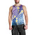 Plumeria With Galaxy Polynesian Tattoo Pattern Men Tank Top