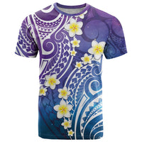 Plumeria With Galaxy Polynesian Tattoo Pattern T Shirt LT05 Galaxy - Polynesian Pride