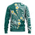 Plumeria With Teal Polynesian Tattoo Pattern Ugly Christmas Sweater