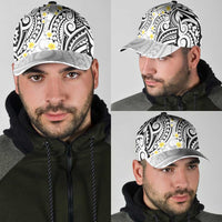 Plumeria With White Polynesian Tattoo Pattern Classic Cap - Polynesian Pride