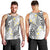 Plumeria With White Polynesian Tattoo Pattern Men Tank Top