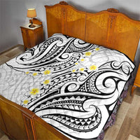 Plumeria With White Polynesian Tattoo Pattern Quilt LT05 - Polynesian Pride