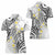 Plumeria With White Polynesian Tattoo Pattern Women Polo Shirt