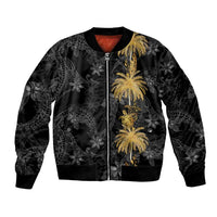 Hawaiian Honu And Surfboards Bomber Jacket Gold Style LT05 Unisex Gold - Polynesian Pride