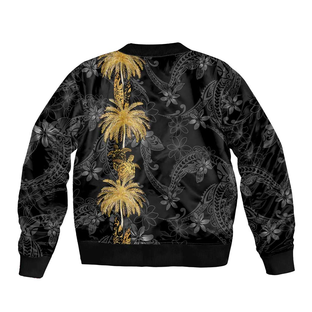 Hawaiian Honu And Surfboards Bomber Jacket Gold Style LT05 - Polynesian Pride