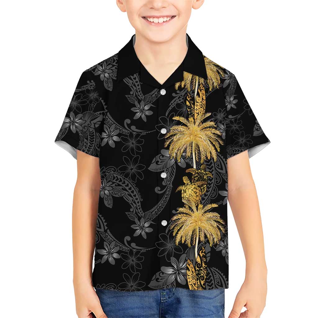 Hawaiian Honu And Surfboards Hawaiian Shirt Gold Style - Polynesian Pride
