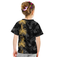 Hawaiian Honu And Surfboards Kid T Shirt Gold Style LT05 - Polynesian Pride
