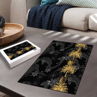 Hawaiian Honu And Surfboards Puzzle Gold Style - Polynesian Pride