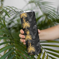 Hawaiian Honu And Surfboards Skinny Tumbler Gold Style - Polynesian Pride