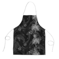 Hawaiian Honu And Surfboards Apron Silver Style - Polynesian Pride