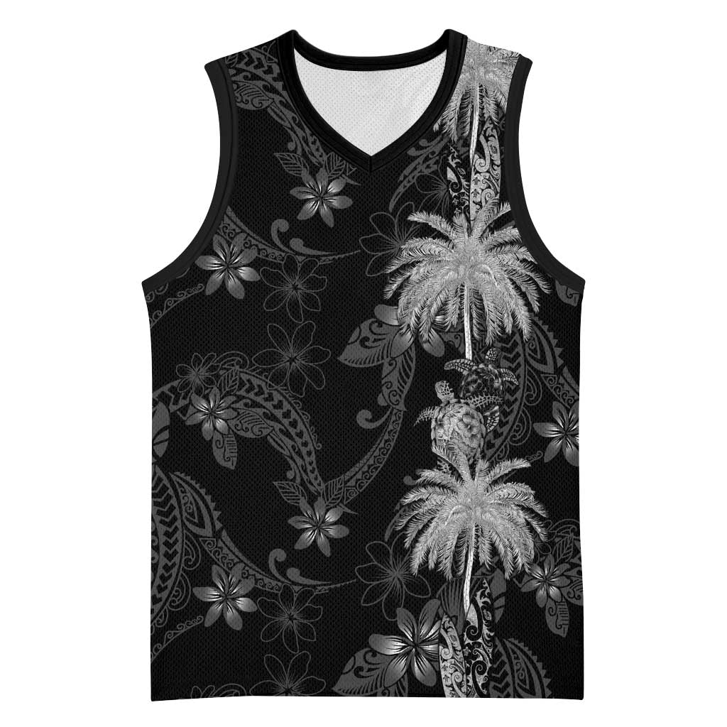 Hawaiian Honu And Surfboards Basketball Jersey Silver Style - Polynesian Pride