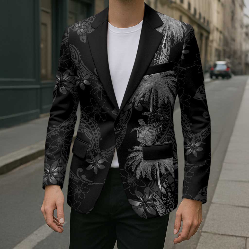 Hawaiian Honu And Surfboards Blazer Silver Style - Polynesian Pride