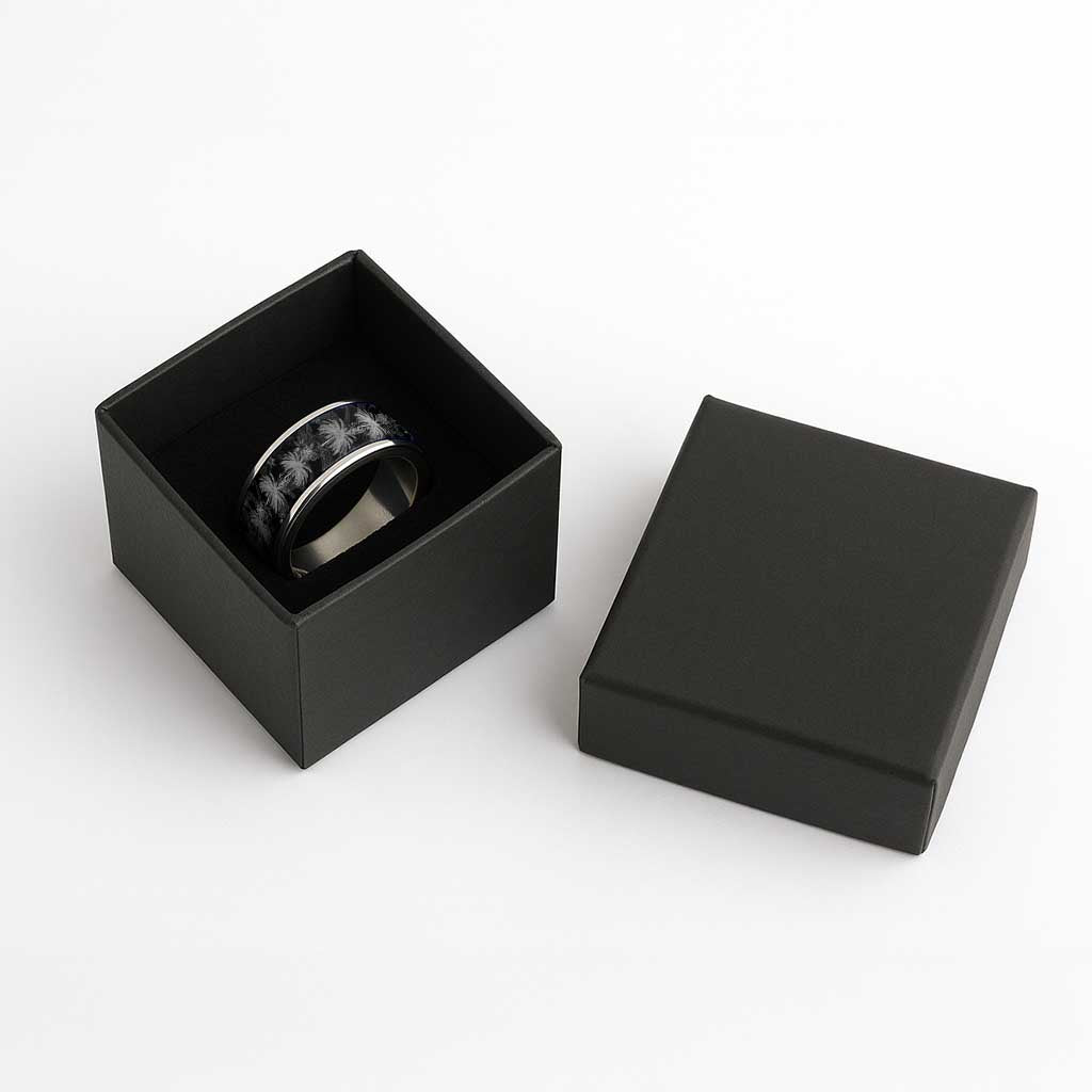 Hawaiian Honu And Surfboards Classic Ring Silver Style LT05 - Polynesian Pride
