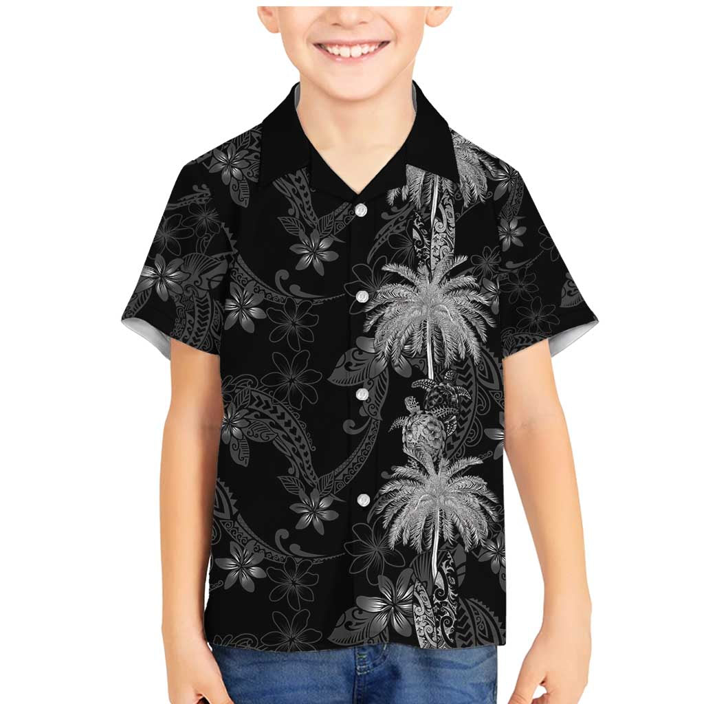 Hawaiian Honu And Surfboards Family Matching Mermaid Dress and Hawaiian Shirt Silver Style - Polynesian Pride