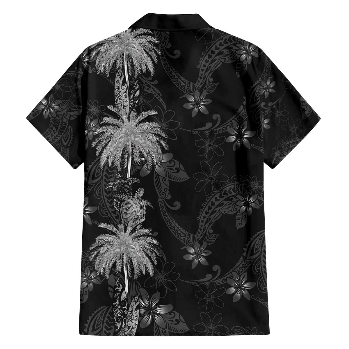 Hawaiian Honu And Surfboards Family Matching Off The Shoulder Long Sleeve Dress and Hawaiian Shirt Silver Style - Polynesian Pride