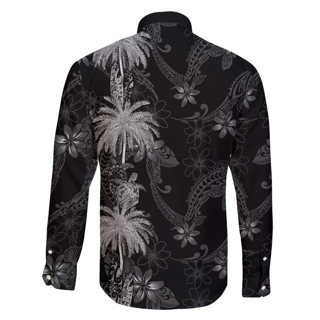 Hawaiian Honu And Surfboards Family Matching Tank Maxi Dress and Hawaiian Shirt Silver Style - Polynesian Pride