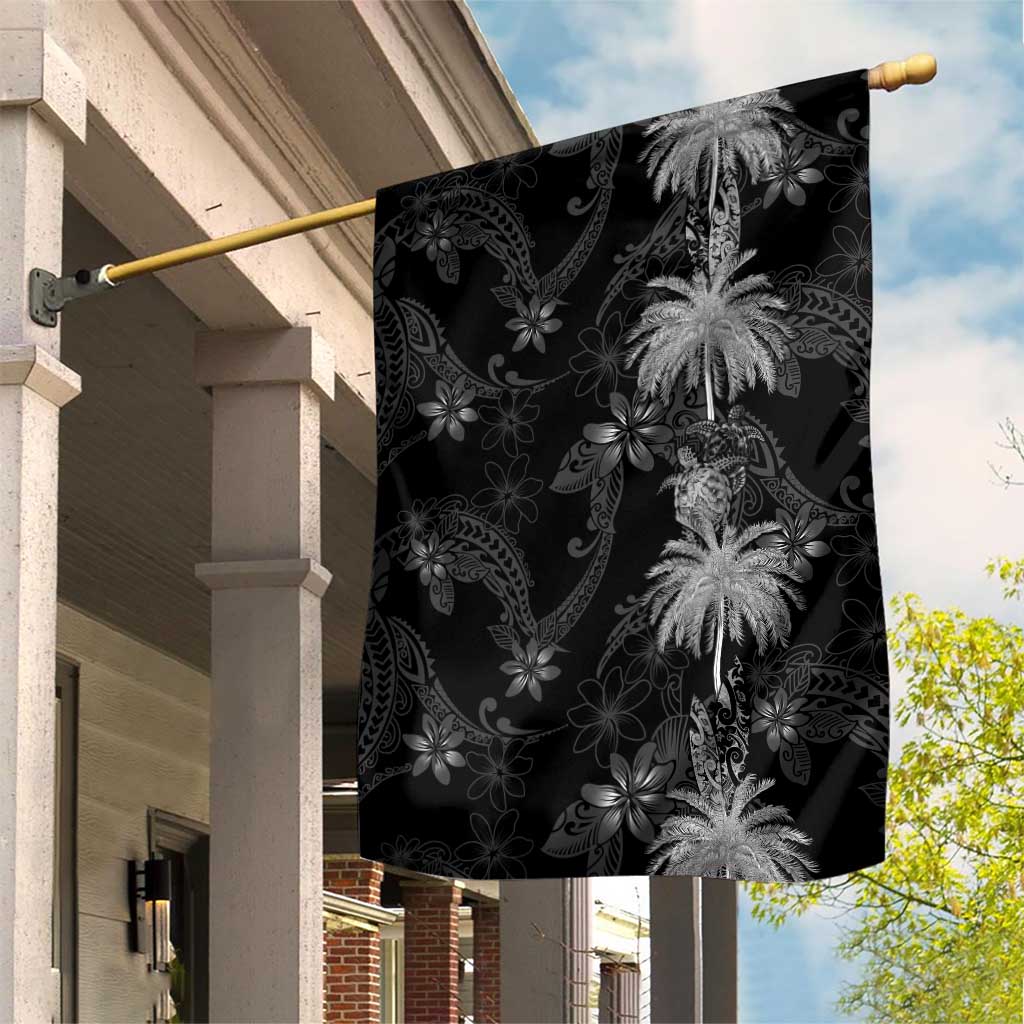 Hawaiian Honu And Surfboards Garden Flag Silver Style - Polynesian Pride