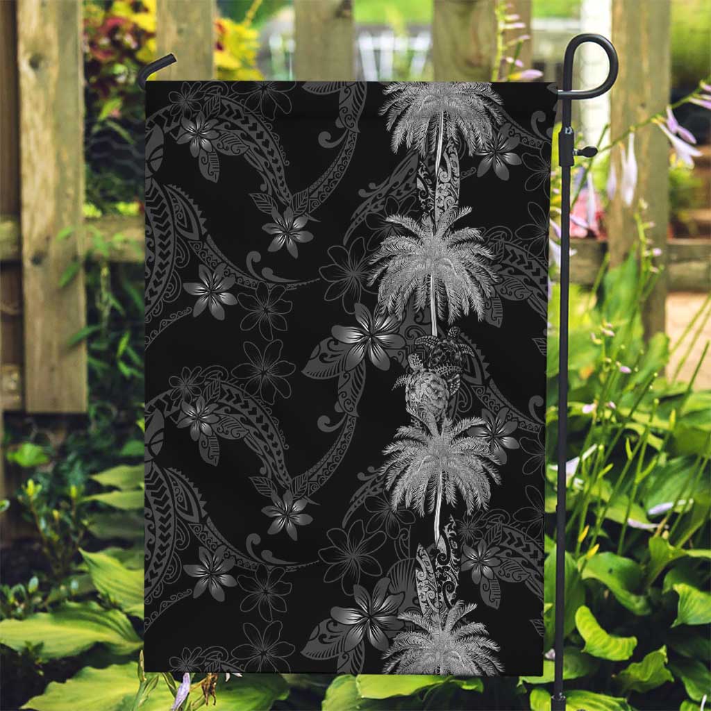 Hawaiian Honu And Surfboards Garden Flag Silver Style - Polynesian Pride