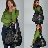 Hawaiian Honu And Surfboards Grocery Bag Silver Style - Polynesian Pride