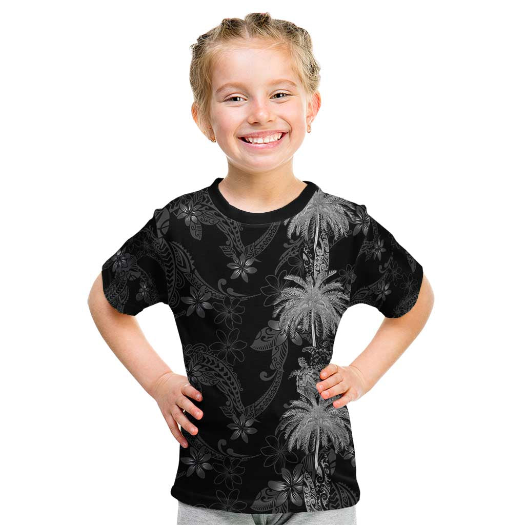 Hawaiian Honu And Surfboards Kid T Shirt Silver Style LT05 Silver - Polynesian Pride