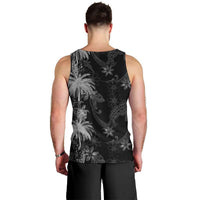 Hawaiian Honu And Surfboards Men Tank Top Silver Style - Polynesian Pride