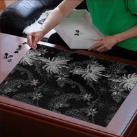 Hawaiian Honu And Surfboards Puzzle Silver Style - Polynesian Pride