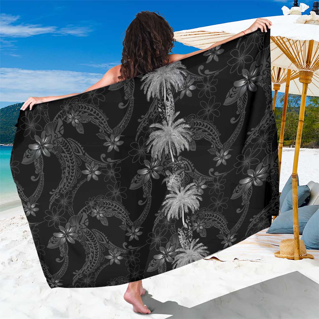Hawaiian Honu And Surfboards Sarong Silver Style - Polynesian Pride