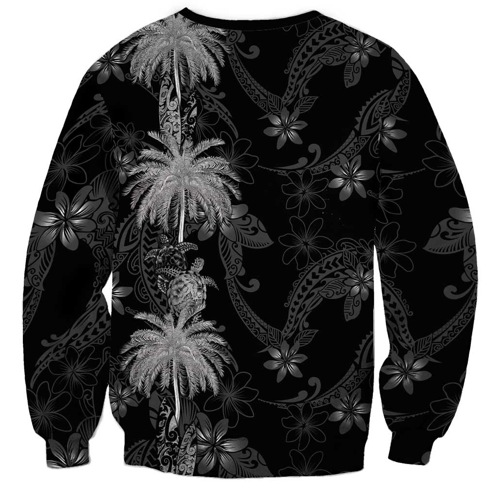 Hawaiian Honu And Surfboards Sweatshirt Silver Style LT05 - Polynesian Pride