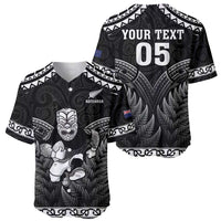 Custom New Zealand Maori Tiki Rugby Baseball Jersey Go Aotearoa Maori Pattern LT05 - Polynesian Pride