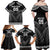 Custom New Zealand Maori Tiki Rugby Family Matching Off Shoulder Maxi Dress and Hawaiian Shirt Go Aotearoa Maori Pattern