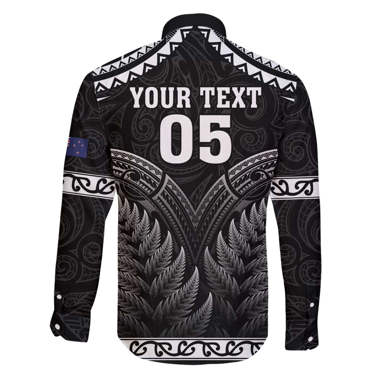 Custom New Zealand Maori Tiki Rugby Family Matching Off Shoulder Short Dress and Hawaiian Shirt Go Aotearoa Maori Pattern LT05 - Polynesian Pride