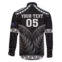 Custom New Zealand Maori Tiki Rugby Family Matching Off Shoulder Short Dress and Hawaiian Shirt Go Aotearoa Maori Pattern LT05 - Polynesian Pride