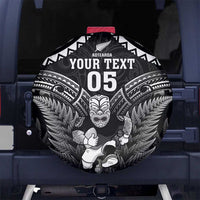 Custom New Zealand Maori Tiki Rugby Spare Tire Cover Go Aotearoa Maori Pattern LT05 - Polynesian Pride