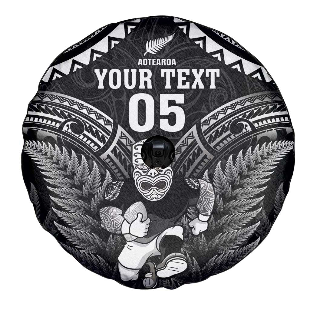 Custom New Zealand Maori Tiki Rugby Spare Tire Cover Go Aotearoa Maori Pattern LT05 - Polynesian Pride