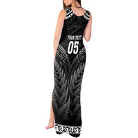 Custom New Zealand Maori Tiki Rugby Tank Maxi Dress Go Aotearoa Maori Pattern LT05 - Polynesian Pride