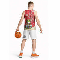Personalized Puerto Rico Basketball Jersey Coqui Frog With Polynesian Pattern LT05 - Polynesian Pride