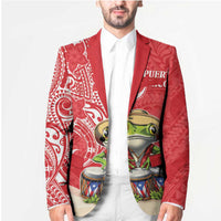 Personalized Puerto Rico Blazer Coqui Frog With Polynesian Pattern LT05 - Polynesian Pride