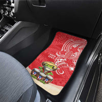 Puerto Rico Car Mats Coqui Frog With Polynesian Pattern LT05 - Polynesian Pride
