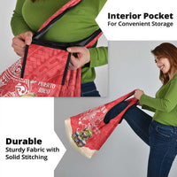 Puerto Rico Grocery Bag Coqui Frog With Polynesian Pattern - Polynesian Pride