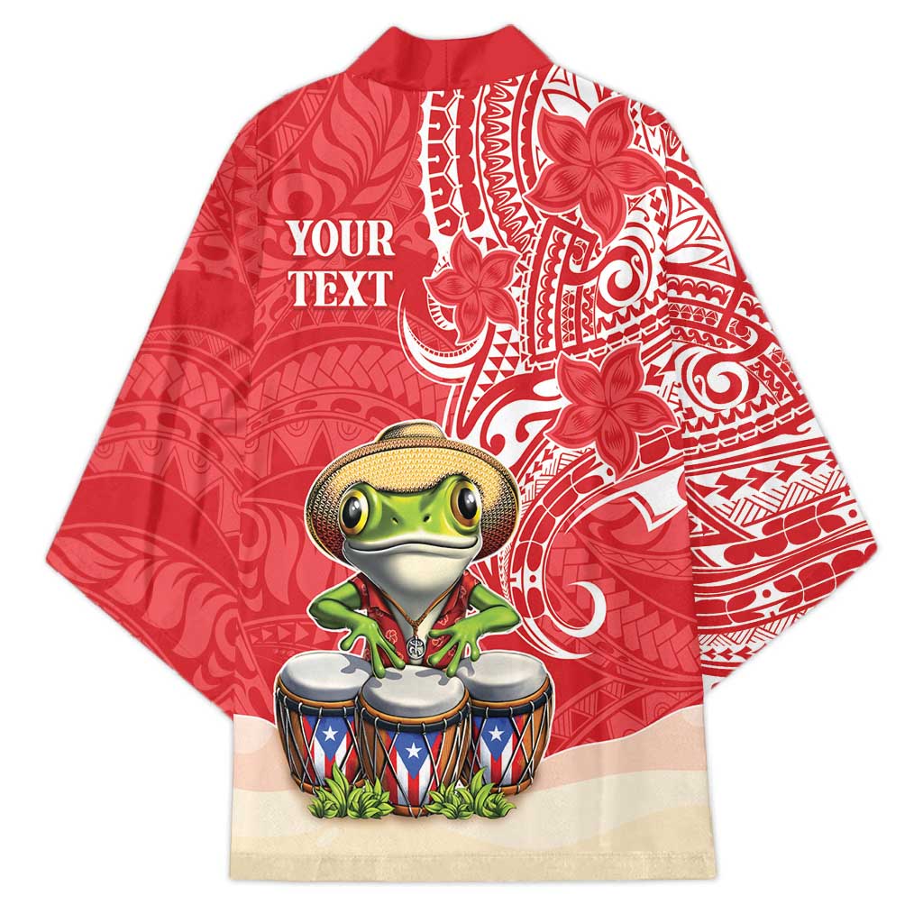 Personalized Puerto Rico Kimono Coqui Frog With Polynesian Pattern LT05 - Polynesian Pride