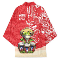 Personalized Puerto Rico Kimono Coqui Frog With Polynesian Pattern LT05 - Polynesian Pride
