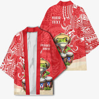 Personalized Puerto Rico Kimono Coqui Frog With Polynesian Pattern LT05 - Polynesian Pride