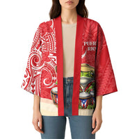 Personalized Puerto Rico Kimono Coqui Frog With Polynesian Pattern LT05 - Polynesian Pride
