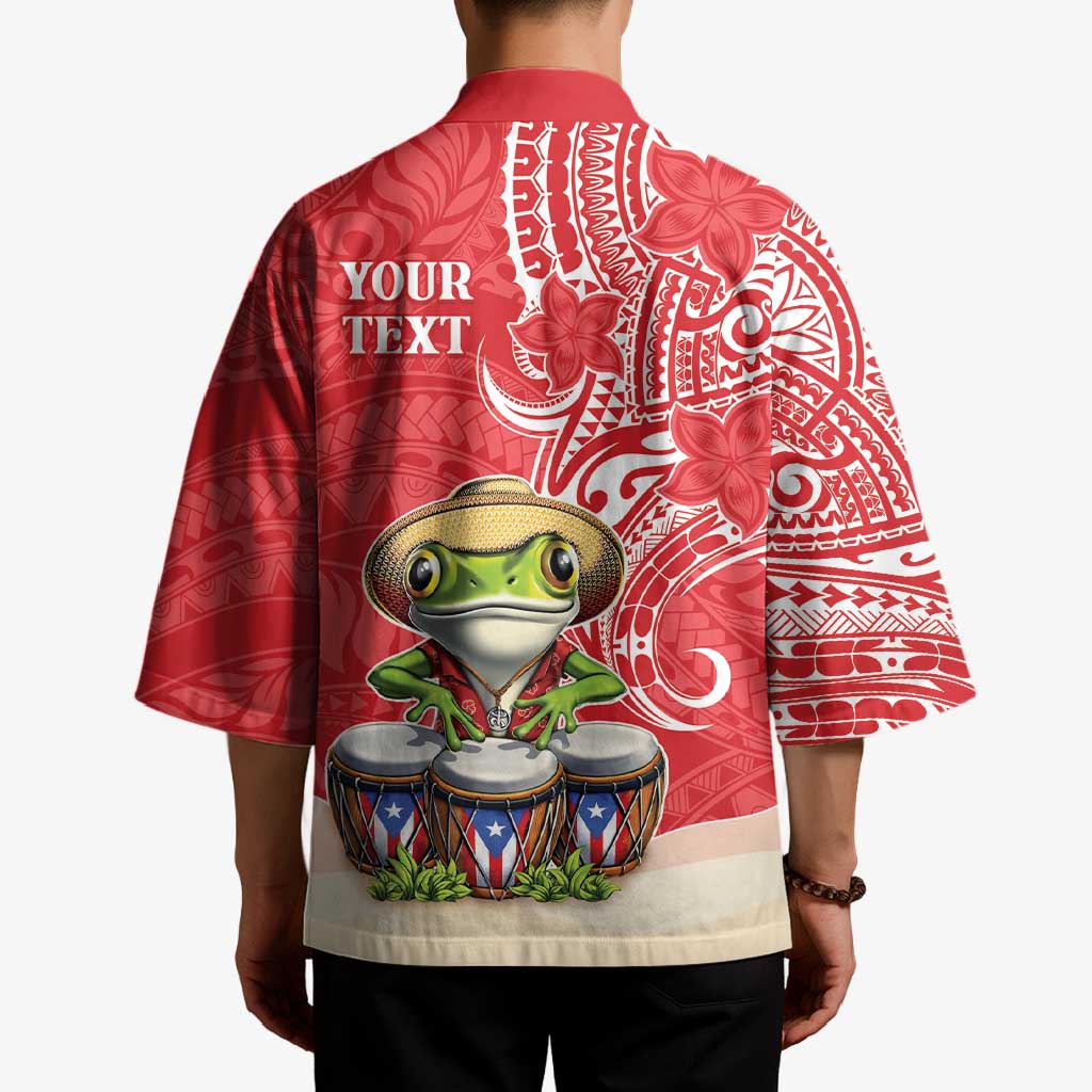 Personalized Puerto Rico Kimono Coqui Frog With Polynesian Pattern LT05 - Polynesian Pride