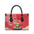 Puerto Rico Leather Bag Coqui Frog With Polynesian Pattern - Polynesian Pride
