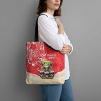 Puerto Rico Tote Bag Coqui Frog With Polynesian Pattern LT05 - Polynesian Pride