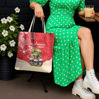 Puerto Rico Tote Bag Coqui Frog With Polynesian Pattern LT05 - Polynesian Pride