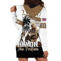Hawaii Veterans Day Hoodie Dress Honor The Fallen Flag Grunge Style