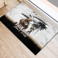 Hawaii Veterans Day Rubber Doormat Honor The Fallen Flag Grunge Style