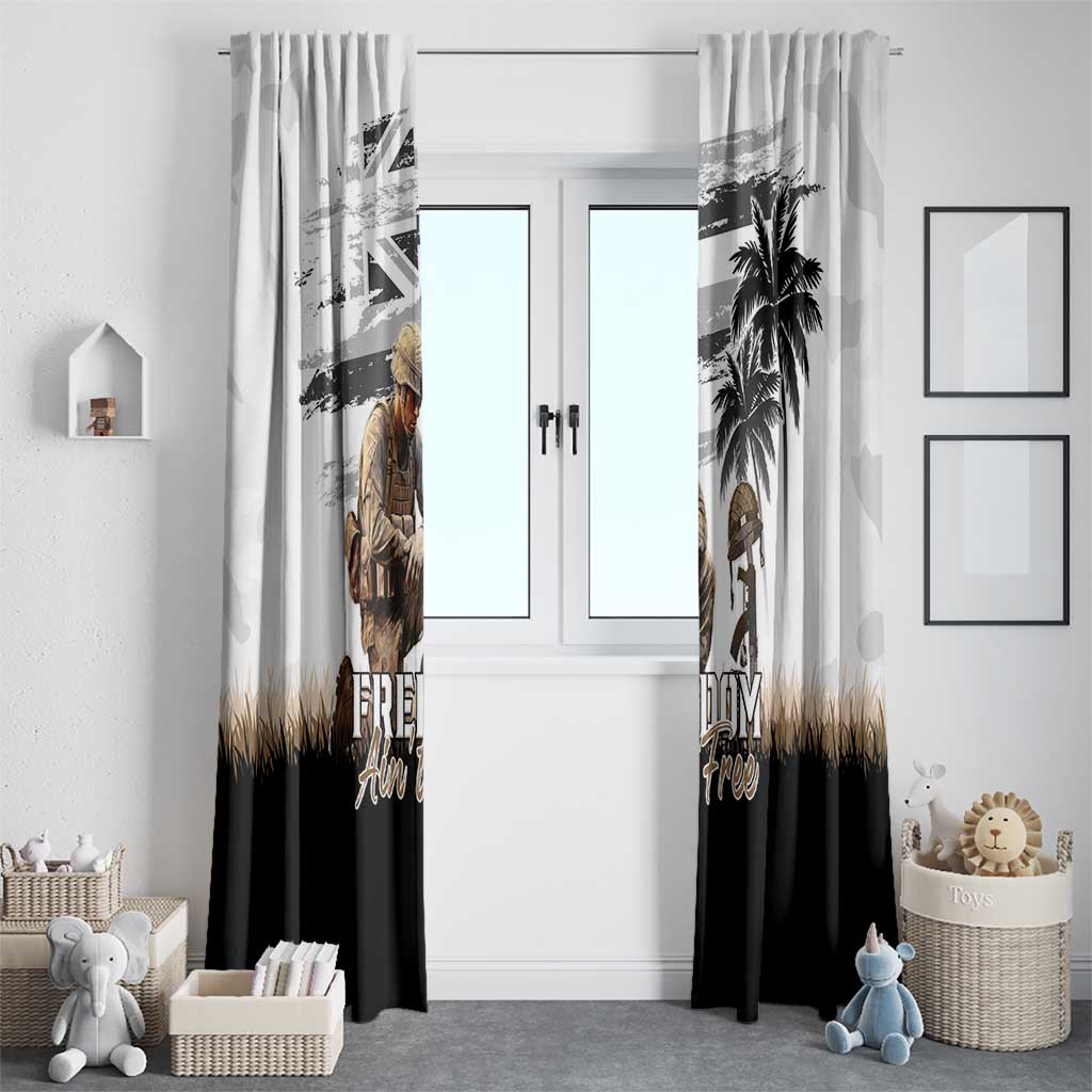 Hawaii Veterans Day Window Curtain Honor The Fallen Flag Grunge Style